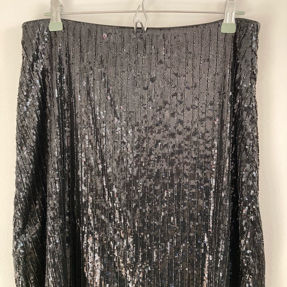 H&M Beaded Sequin Fringe Skirt Size 12 New - Picture 3 of 12